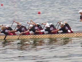 Supplied photo
Heidi Knupp, originally of the tri-region, brought home five gold medals and one silver during the Dragonboat World Championships in Kunming, China.