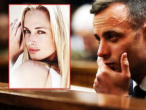 Oscar Pistorius, appears in the High Court in Pretoria, South Africa, Monday, June 13, 2016 for sentencing proceedings. An appeals court found Pistorius guilty of murder, and not culpable homicide for the shooting death of his girlfriend Reeve Steenkamp. (AP Photo/Themba Hadebe, Pool)