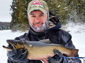 Early ice brookies will be on the feed, but extreme caution will need to be exercised when venturing out on the ice for the first time. Photo supplied