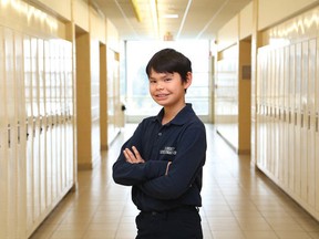 Grade 7 student Phoenix Wilson, of St. Benedict Catholic Secondary School, is featured in two episodes of Longmire on Netflix. (John Lappa/Sudbury Star)