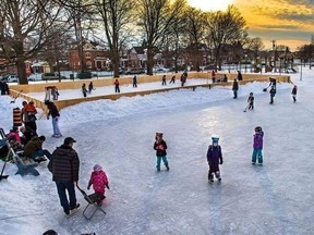 The outdoor rinks at Victoria Park are scheduled to be installed on Saturday, December 2. Organizer, Councillor Trevor Bazinet, encourages volunteers of all ages to come to Victoria Park to assist with building the twin-pads. (Photo courtesy of Devin Sturgeon)