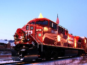 The CP Holiday Train will be making a stop in Chatham on Nov. 30 outside the John D. Bradley Convention Centre.