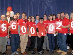 Union Gas employees and retirees raised $600,026 for the United Way of Chatham-Kent this year.