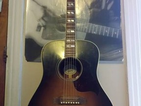 Jonas Lewis-Anthony’s Gibson Hummingbird Pro, was stolen around 2 a.m. on Nov. 18 as he was unloading his gear after a show at the corner of Barrie and York streets.