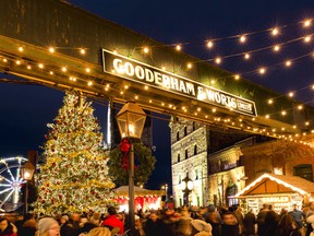 The famed Toronto Christmas Market, in the city’s historic distillery district, is open until Dec. 23. The market is a tribute to the Christmas markets of Europe, originating in Germany in the 15th century and finding their full expression in 19th-century Britain. (File photo)