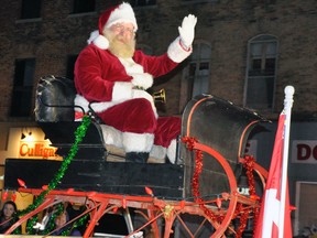 As per tradition, Santa Claus himself ended the Mitchell Lions Club parade, held through the streets of Mitchell including main street last Friday, Dec. 1. ANDY BADER/MITCHELL ADVOCATE