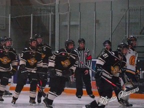 The Flyers lost 6-4 to the Wingham Ironmen and defeated Hanover Barons 4-2 over the weekend. (Photo courtesy of Linda Stewart)