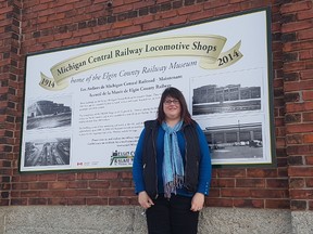 Over 8,000 square feet of the Elgin County Railway Museum will open up once part of the roof is replaced. Executive director Dawn Miskelly is confident they will reach the fundraising goal. (Laura Broadley/Times-Journal)