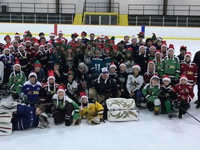 On a PA Day last Friday, roughly 75 hockey players participated in a three-on-three tournament in Seaforth.
