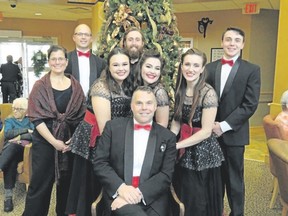 Rick Kish, centre, is back with his A Really Retro Crooner Christmas show Thursday through Sunday at the Grand Theatre?s McManus Stage. (Special to Postmedia News)