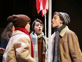 Gino Donato/Sudbury Star/Postmedia Network

The cast of Sudbury Theatre Centre's A Christmas Story rehearse a scene in Sudbury on Tuesday. A Christmas Story runs from Dec. 7 to 23 and is directed by STC's new artistic director, John McHenry. For tickets, go to www.sudburytheatre.ca or call 705-674-8381.