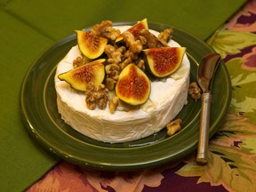 Fresh figs with toasted walnut over brie (MIKE HENSEN, The London Free Press)