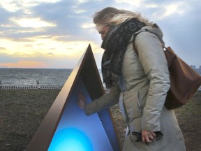 One of many art installations at the launch of Winter at Ontario Place on Dec. 6. (Veronica Henri/Postmedia Network)