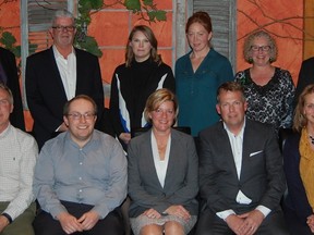 Submitted photo
The Belleville and District Chamber of Commerce has elected its board of directors for 2018. From left to right, starting with the back row, are Jim Whiteway, Loyalist College; Kevin McCaughen, Sigma Stretch Film; Sarah Hanna, Rushnell Funeral Services; Ashton Calnan, The Right Fit; Helen Wheeler, RentX Moving Systems; Derrick Morgan, BDC; (front row) Peter Kempenaar, Taskforce Engineering; Jon Tuer, Wilkinson & Company; Suzanne Hunt, Templeman Meninga; Greg Sudds, West City Honda; Jill Raycroft, Belleville Chamber of Commerce. Absent from the photo are Kelly Henderson, Henderson Williams; Karen Poste, City of Belleville and René Veillette of Hanon.
