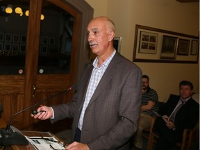 Jason Miller/The Intelligencer
Neil Ahmed, a Ministry of Transportation consultant, informs council Monday night about plans to replace several Highway 401 interchanges and the potential of building a second bridge across the Bay of Quinte to handle increasing traffic.