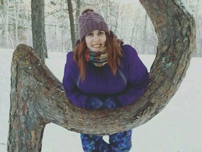 Facebook photo
Samantha Quick of Sudbury poses at the Wishing Tree in Kivi Park in this Facebook profile photo. A Cambrian grad and early childhood educator, Quick was tragically killed early Monday in a two-vehicle collision on Highway 17 near McKerrow.