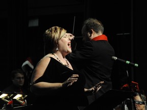 Audra Kent/Special To The Intelligencer
The Quinte Symphony performed its annual holiday season concert Sunday afternoon. Christmas Traditions Old & New featured the spectacular mezzo-soprano Kim Dafoe performing a number of seasonal favourites for which she earned a standing ovation.