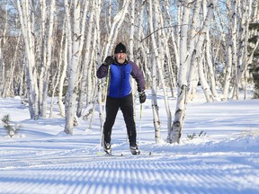 Bob Hanson took to the trails of Kivi Park for some nordic skiing on Wednesday. Trails are open at Kivi Park for skiing, snowshoeing and fatbiking. Gino Donato/Sudbury Star/Postmedia Network