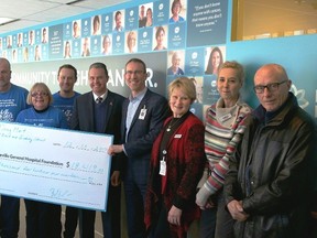 Submitted photo
Belleville General Hospital Foundation received a cheque for $18,419 this week which will go toward the oncology department at Belleville General Hospital. The funds were raised by the Shoppers Drug Marts on Dundas Street East and Sidney Street.