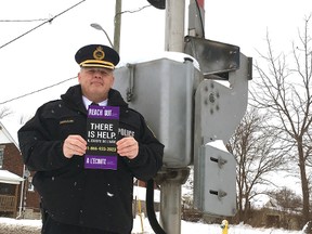 CN police Insp. Scott McCallum in London on Friday. (MEGAN STACEY, The London Free Press)