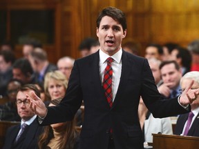 Prime Minister Justin Trudeau responds to a question during question period in the House of Commons on Parliament Hill in Ottawa on Wednesday, Dec. 13, 2017. (THE CANADIAN PRESS/Sean Kilpatrick)