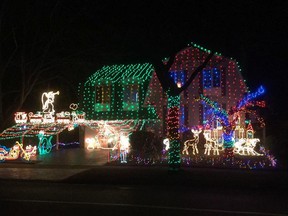 The Musson house in Burlington, Ont. is decorated for Christmas in a handout photo. A man from the Hamilton area known for decking his house in colourful Christmas displays for more than three decades died this week after falling from his roof. THE CANADIAN PRESS