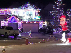 Nearly every house on Briarwood Point is embracing the Christmas spirit by adorning their houses in lights and inflatable displays. - Photo submitted