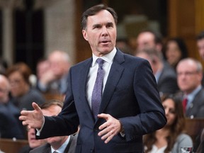 Minister of Finance Bill Morneau responds to a question during Question Period in the House of Commons on Nov. 29.
CANADIAN PRESS/Adrian Wyld