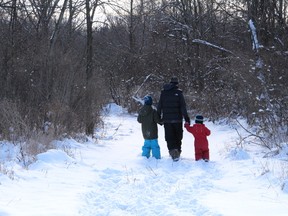 Supplied photo
Nature walks in the winter are a great way to stay energized.