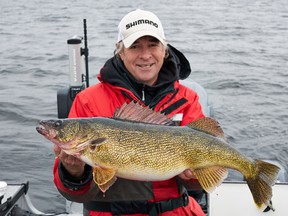 Courtesy of Ashley Rae
John Anderson of Ottawa holds a 10-pound, four-ounce walleye on the Bay of Quinte.
