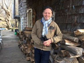 Musician Chris Brown at his Wolfe Island home on Friday December 8 2017 the island's former post office, doubles as a recording studio and as the headquarters of his new(ish) record label, Wolfe Island Records. Peter Hendra /The Kingston Whig-Standard/Postmedia Network