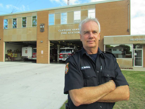 Kevin McHarg, shown in this file photo when he retired as a Sarnia firefighter in 2013, has been named to the Sarnia Mayor's 2017 Honour List. The list of 23 individuals and groups was released Friday.