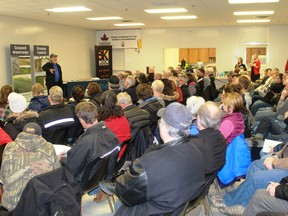 Over 100 people came out to hear David Montgomery speak on soil degradation at a Dec. 12 presentation in Sarnia.