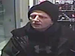 Man wanted for shoplifting from a store in Napanee, Ont. on Thursday, Dec. 14, 2017. Supplied photo