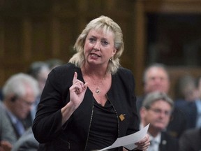 Sarnia-Lambton MP Marilyn Gladu asks a question during Question Period in the House of Commons on Parliament Hill, in Ottawa. Gladu said in a year-end interview the Nova Chemical announcement of a $2-billion expansion in her riding was a highlight of 2017.
File photo/THE CANADIAN PRESS