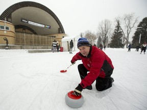 Peter Inch is bringing the Continental Cup of Curling to the Western Fair Sports Centre next week. The tournament is modelled after golf's Ryder Cup with American and Canadian players teaming up against the Europeans in various modes of play. London's organizing committee is putting two curling rinks outside on the Victoria Park rink this weekend to allow Londoners to try the sport out. (Mike Hensen/The London Free Press)