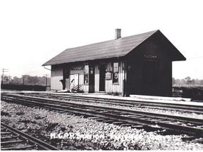 Fletcher Station, M. C. R. This station still exists and is now located on a farm about a half mile south of Fletcher.