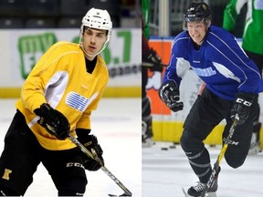 Nathan Dunkley, left, is headed to London as Cliff Pu is shipped out to Kingston. (File photos)