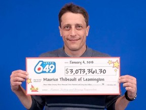 Maurice Thibeault has received half his $6-million lottery jackpot. His ex-partner, Denise Robertson, has launched a legal fight for a share that's left the other half in limbo.