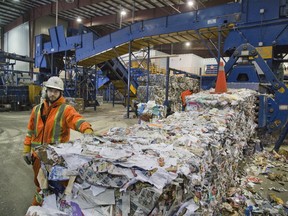 Miller Waste Systems Inc. which sorts recyclables in London. (DEREK RUTTAN, The London Free Press)