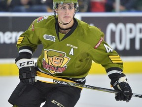 Sarnia Sting defenceman Cam Dineen was acquired from the North Bay Battalion. (TERRY WILSON/OHL Images)