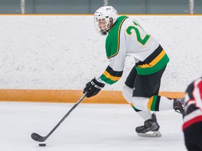 Tim Gordanier/The Whig-Standard/Postmedia Network
Amherstview Jets forward Joey Mayer has collected 11 points (seven goals, four assists) in three Provincial Junior Hockey League games since the Jets returned from their Christmas break last Thursday.