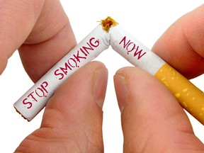 Research suggests that up to 20 per cent of individuals who enter the contest will quit smoking compared to the 5-7 per cent success rate that can be expected when people quit on their own. (POSTMEDIA FILE PHOTO)