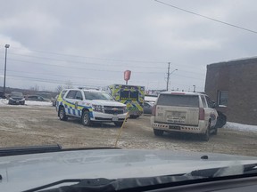 Greater Sudbury Police and Emergency Medical Services responded shortly after noon Tuesday to a report of a man who was passed out behind the wheel of a parked vehicle in the lot of the Notre Dame Beer Store. The Sudbury man, 60, was charged with care and control, over 80 mgs of alcohol and impaired driving. (Photo supplied)