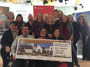 A group of 25 Fanshawe College employees won the $1-million top prize in the Dream Lottery Thursday. Lottery spokesperson Rita Feeder  says the group?s winning ticket was free.