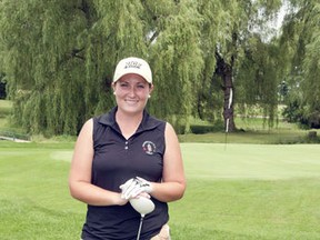 Pictured here is professional golfer, Robyn Doig, she leaves for Australia next week to compete.