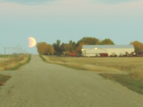 Ela Thakore took this photo at her farm in the Twin Valley area during the eclipse of Sept. 27, 2015. Photo courtesy Ela Thakore