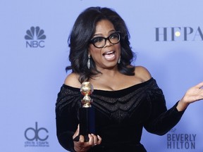 Oprah Winfrey in the press room at the 75th Annual Golden Globe Awards, at the Beverly Hilton Hotel in Beverly Hills, California.
Ian Wilson, WENN.com