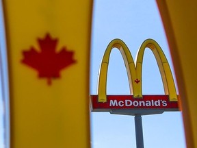 This file photo show's a McDonald's Canada location on Monday August 29, 2016 in Belleville, Ont.Tim Miller / The Intelligencer/Postmedia Network