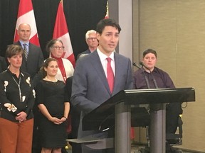 ?Once the law is changed, we will . . .  reflect on fairness,? said Prime Minister Justin Trudeau on Friday. (MEGAN STACEY, The London Free Press)